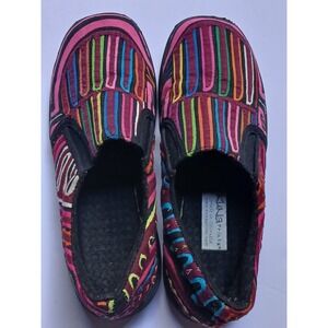 Kuna Prints Moccasin Mola Shoes Tribal  Textile  Art Wear Womens Size 6